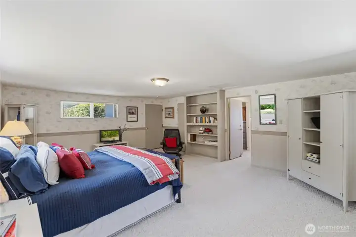 The private guest wing bedroom offers a peaceful retreat for family and visitors. The private guest wing bedroom offers a peaceful retreat for family and visitors.