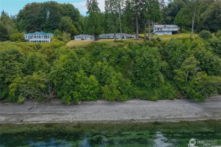One final look at this high-bank waterfront property from the water's edge. One final look at this high-bank waterfront property from the water's edge.