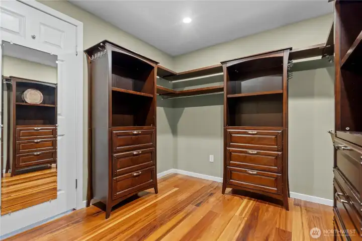 Primary walk-in closet