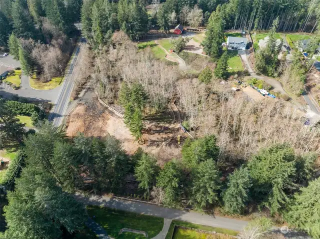 Aerial view of the property looking toward the west.