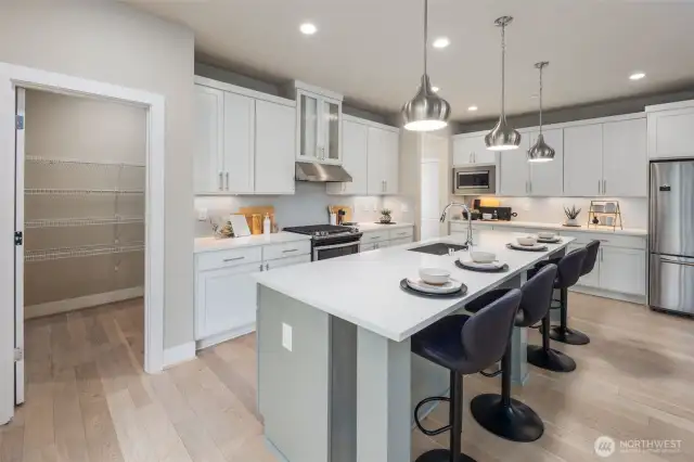 Large oversized walk in pantry for your kitchen collection.