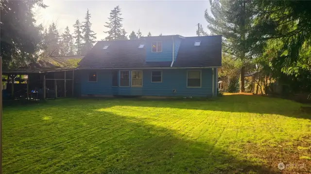 Rear of house.  Dormer is 2nd floor full bath