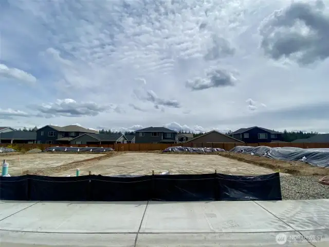 Actual homesite where home will be built.