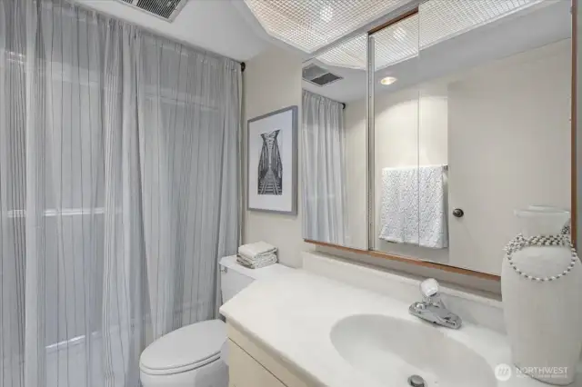 Second bedroom's full bath.