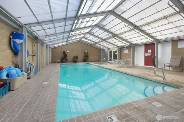 Go swimming!  There is a large hot tub at the far end. This is a nonsmoking building.