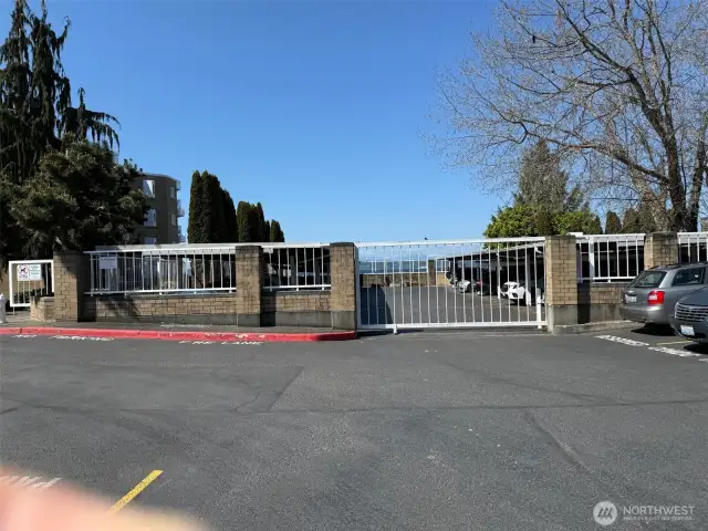 Gated carport entry