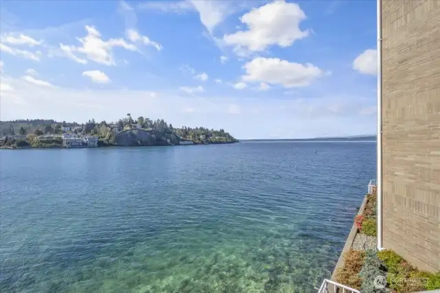 Hard to beat this patio view.      From the second floor it seems like you are right on the water.