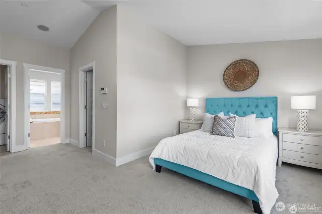Primary Bedroom with Vaulted Ceilings