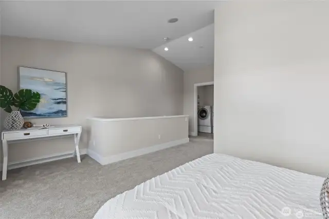 Primary Bedroom with Vaulted Ceilings