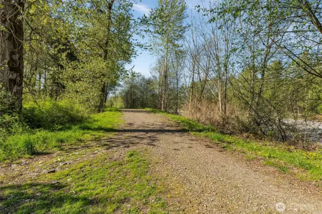 Walking trails along the river & biking trails along State Route 162E