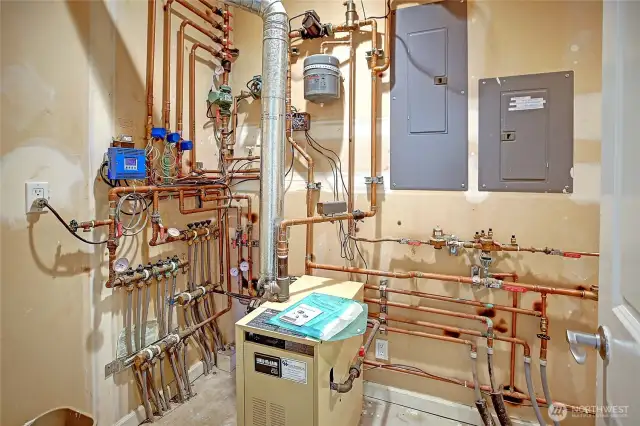 Boiler Room, Natural Gas Heated Floors,