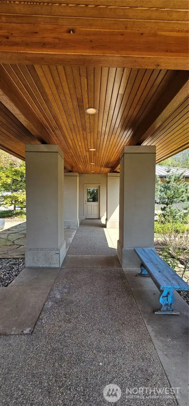 Covered Walkway to Garage