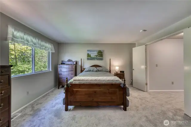 French doors lead to the primary suite.
