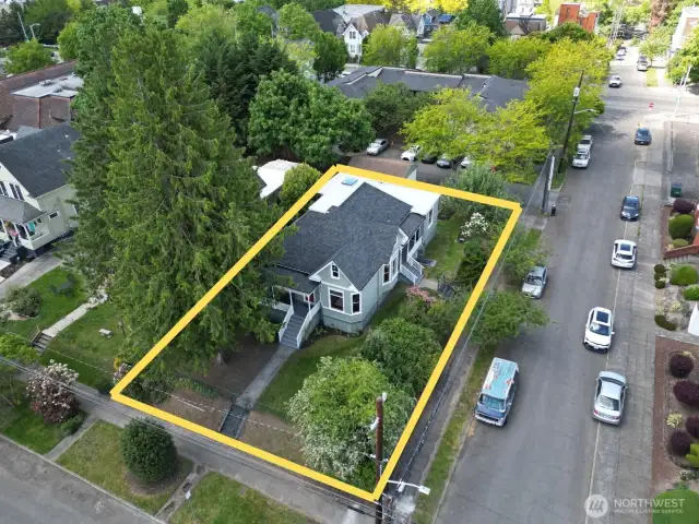 Large, corner lot