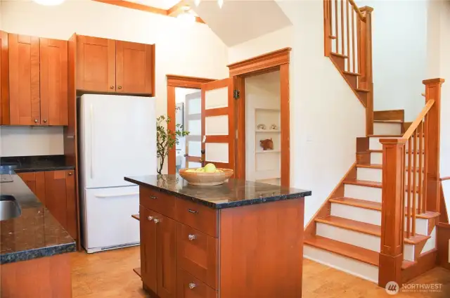 Main kitchen is spacious; the heart of the home