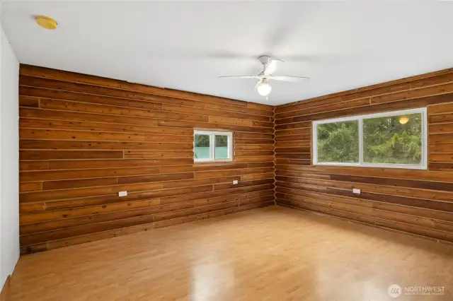 Beautiful primary bedroom upstairs.