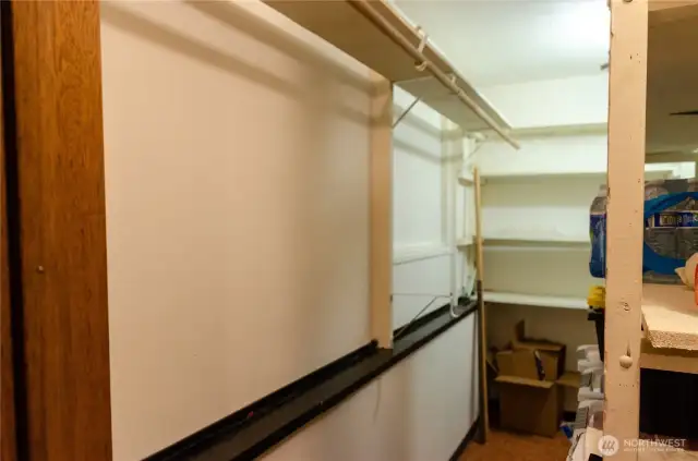 That lower level bedroom has some amazing closet space.