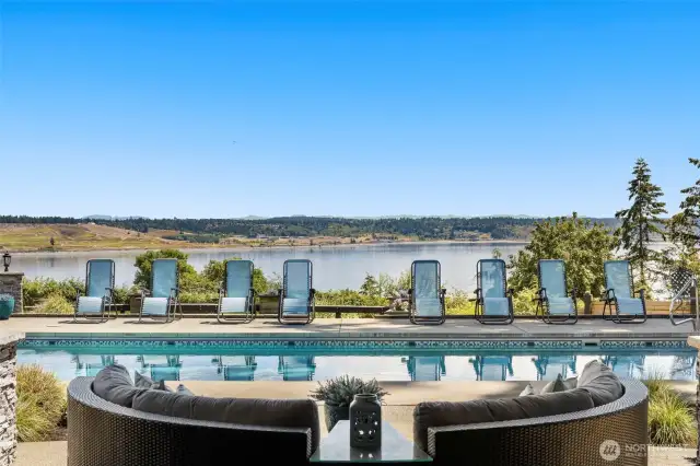 Heated pool with views!