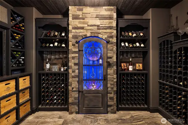 Incredible wine cellar for both storage and tastings!