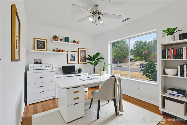 Office virtually staged