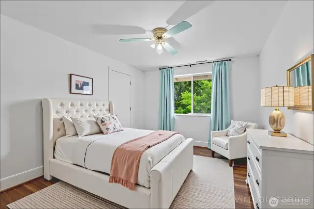 Fourth bedroom virtually staged