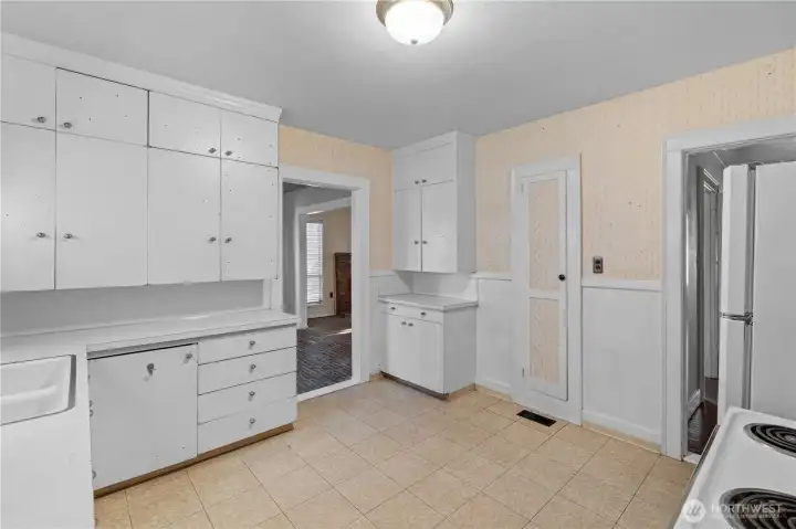 Bring your imagination to make this kitchen come alive.