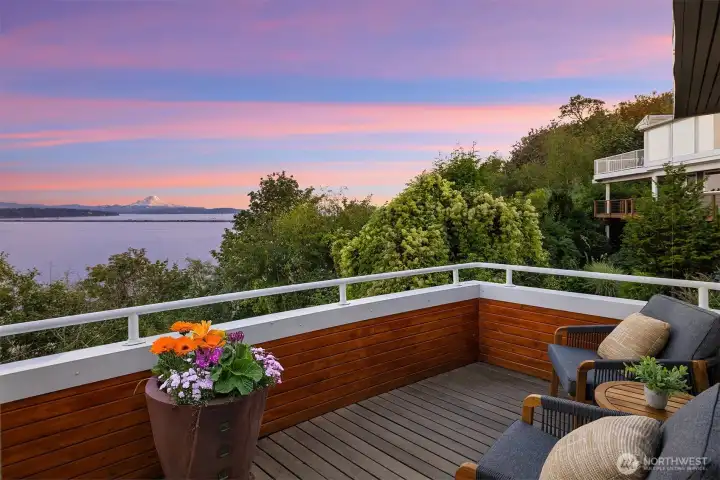 One of the decks off the dining room.