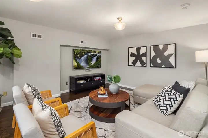 Family room or media room
