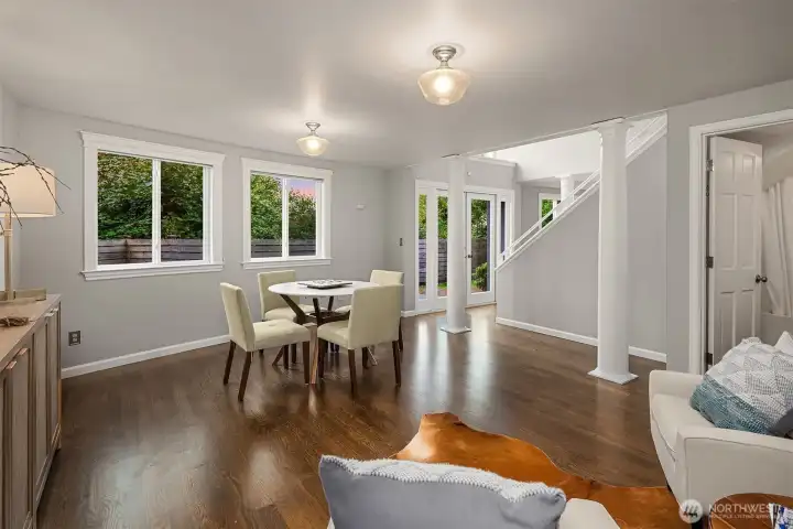 Recreation room.  This is a great space for games, a home office or it can be used as a guest suite (full bathroom is located right off this room). Easy access to the back yard from here.
