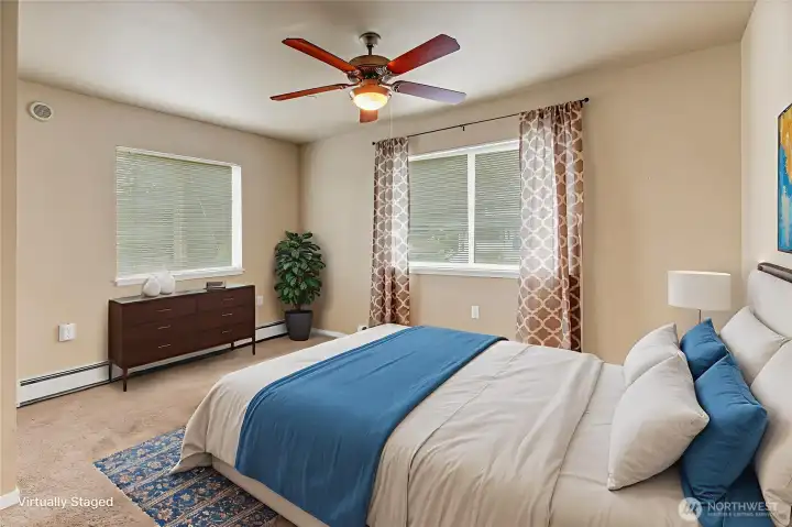 Virtually Staged Bedroom