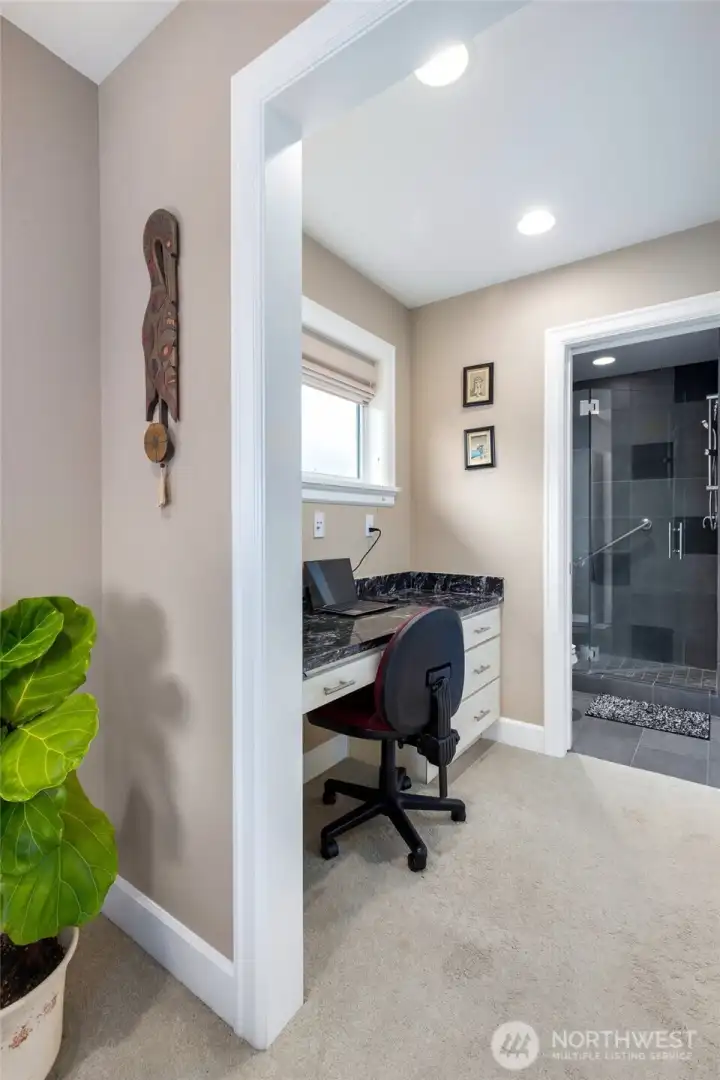 additional desk/office space