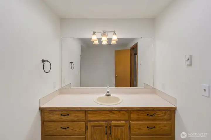 Secondary Bathroom Large Enough for Double Sinks