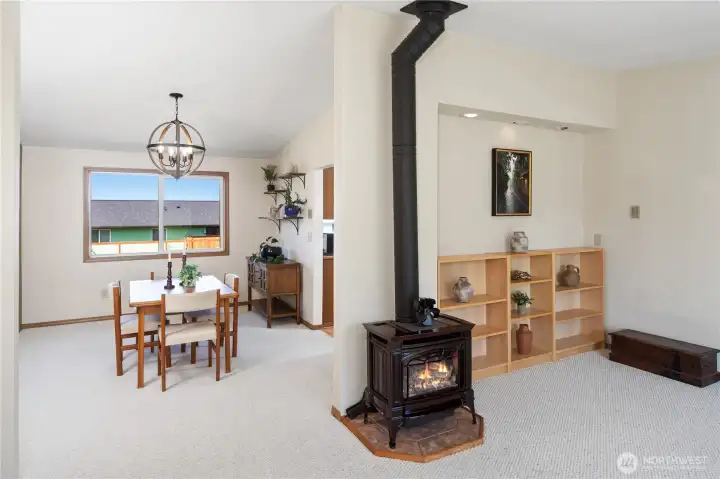 Dining area with room for family gatherings