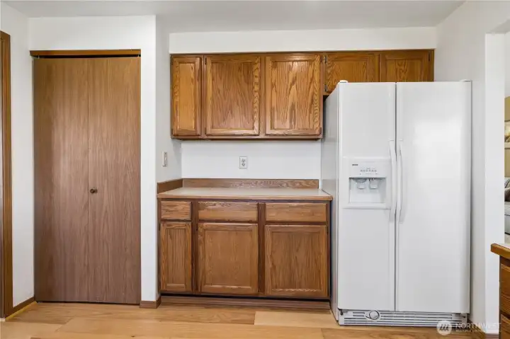 Pantry and yep, more storage.