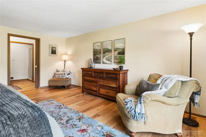 Primary suite with reading nook.