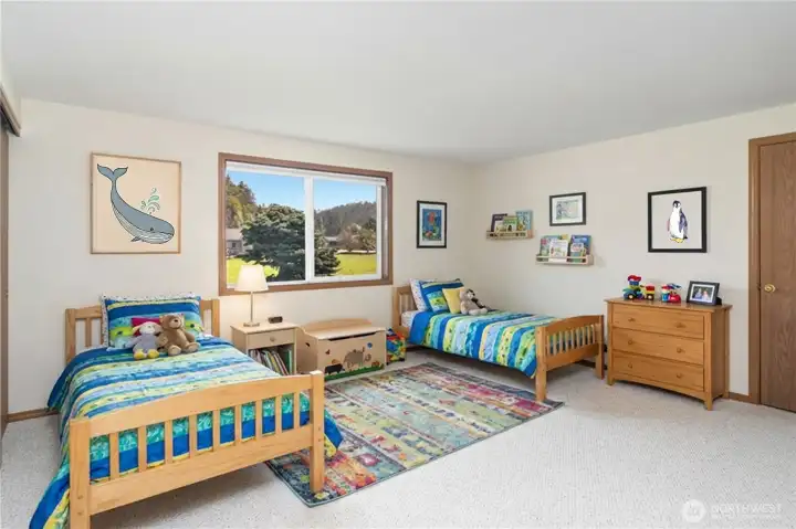 Extra bed room - virtually staged to show how spacious it is.