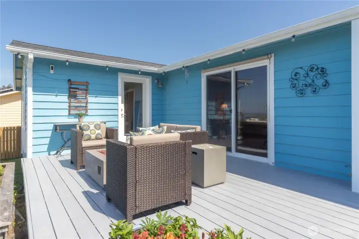 Hang on the deck for your sunset happy hour