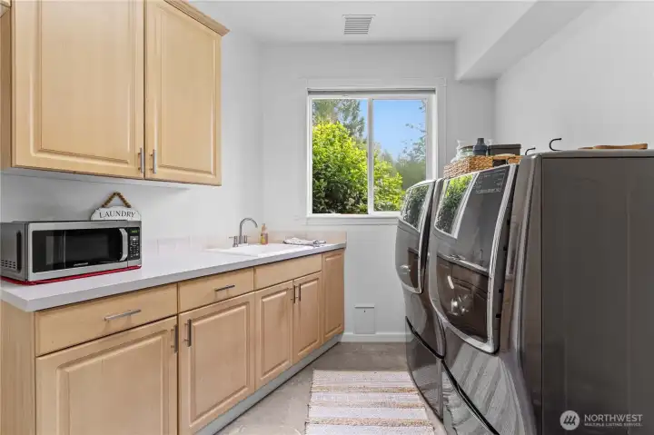Main floor laundry room just off the butlers pantry!