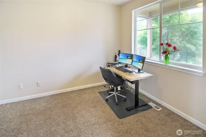 The large office with large windows fills the room with natural light! The large office with large windows fills the room with natural light!