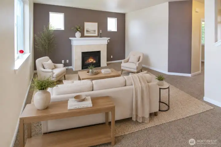 The living room (Virtually Staged) The living room (Virtually Staged)