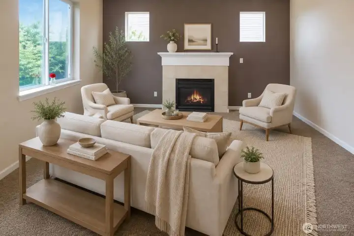 The living room! (Virtually Staged) The living room! (Virtually Staged)