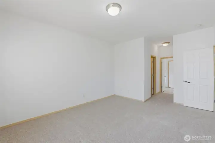 Primary bedroom is huge!