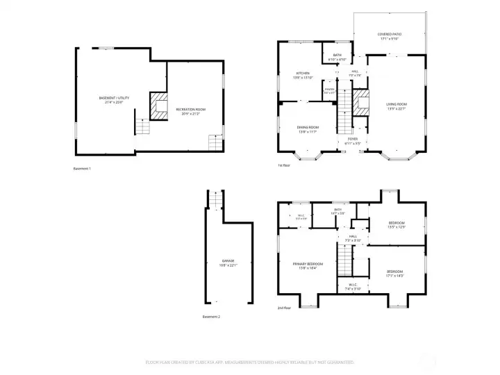 Floorplans of the existing house. Floorplans of the existing house.