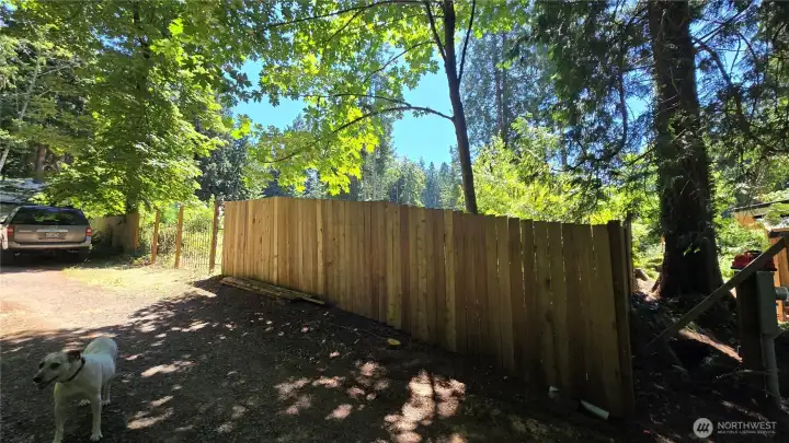 North side of property on the outside. North side of property on the outside.