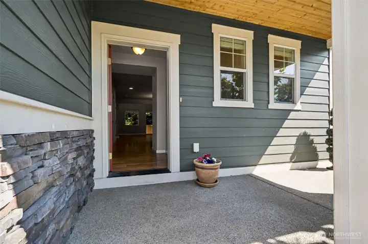 Front porch and entry Front porch and entry