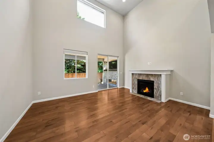 Living room with gas fireplace Living room with gas fireplace