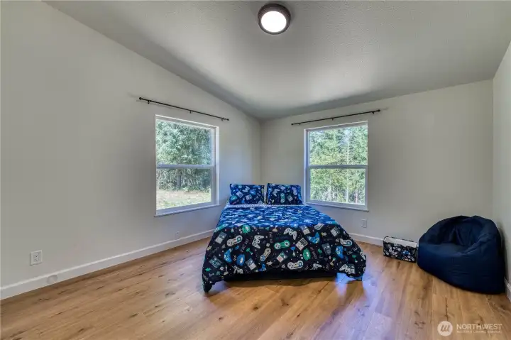 Front bedroom - that is a full sized bed