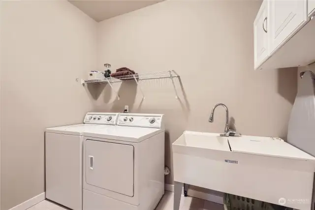 Laundry is just off the primary suite, so convenient