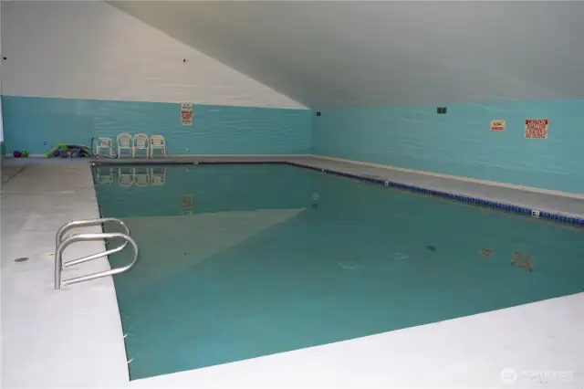 Large indoor heated pool!