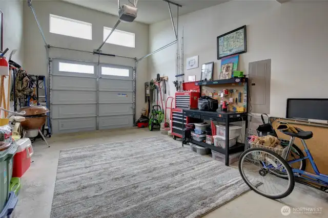 A peek into the garage.
